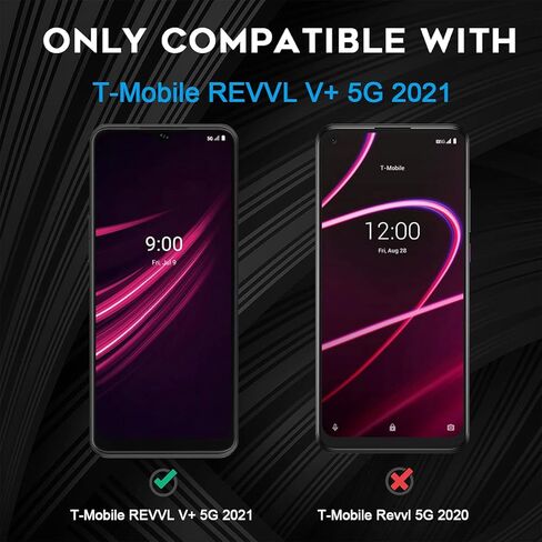 Orzero (3 Pack) Tempered Glass Screen Protector Compatible for T-Mobile REVVL V+ 5G (T-Mobile REVVL V Plus 5G), Protector De Pantalla 9 Hardness High Definition Bubble Free Anti-Scratch in Saudi Arabia