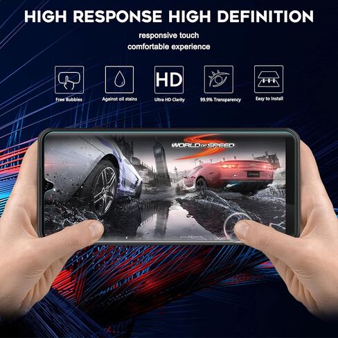 Orzero (3 Pack) Tempered Glass Screen Protector Compatible for T-Mobile REVVL V+ 5G (T-Mobile REVVL V Plus 5G), Protector De Pantalla 9 Hardness High Definition Bubble Free Anti-Scratch in Saudi Arabia