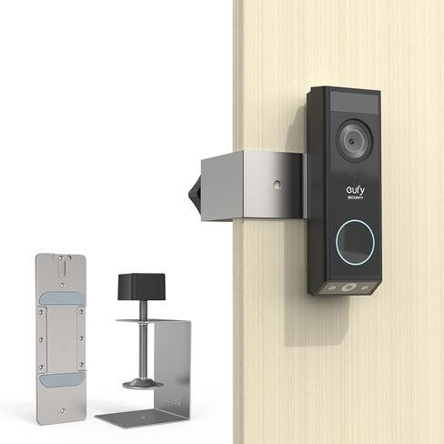 Anti-Theft Mount for Eufy Video Doorbell E340, No Drill Aluminum Bracket for Apartment Door (Upgraded) in Saudi Arabia
