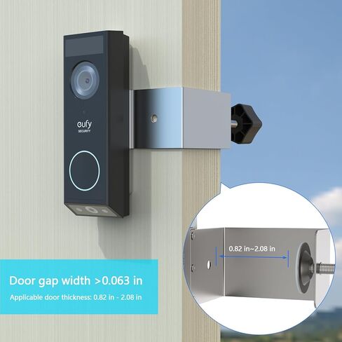Anti-Theft Mount for Eufy Video Doorbell E340, No Drill Aluminum Bracket for Apartment Door (Upgraded) in Saudi Arabia
