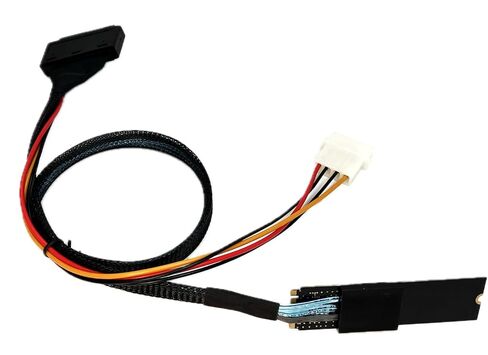 Micro SATA Cables M.2 to U.2 NVMe SSD SFF-8639 Drive to M.2 Host Adapter U.2 SSD Converter -with 12 Inch 4 PIN Molex Power Cable(50CM). in Saudi Arabia