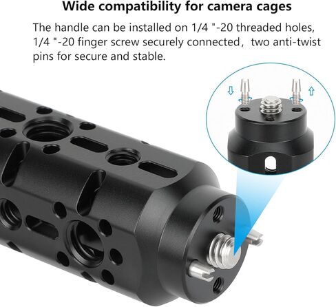 CAMVATE Aluminum 1/4"-20 Screw Handgrip with Anti-Twist Pins-3945 in Saudi Arabia