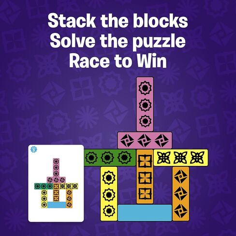 Blockwork by Uzzle Games - Fast-Paced Family Board Game - Multiple Difficulty Levels - Enjoyable and Challenging Puzzle Game – 2 to 4 Players – A Complete Family Night Fun Package - for Ages 4+ in Kuwait