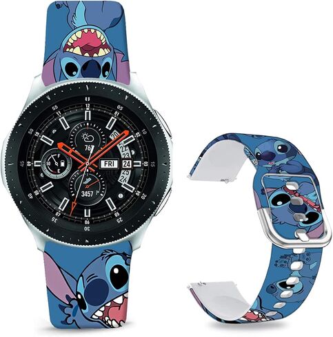 Sport Watch Bands Compatible with Samsung Galaxy Watch 7/FE/6/5/4 40mm 44mm/Galaxy Watch 6 Classic 47mm 43mm/ Watch 3 41mm Cartoon Band, 20mm Soft Silicone Straps Wristband for Men Women. in Saudi Arabia