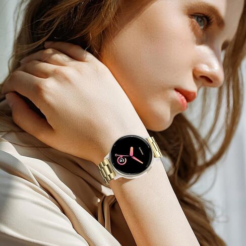أحزمة ساعة معدنية متوافقة مع Garmin Vivoactive 6/Vivoactive 5/3/3 Music، سوار معصم من الفولاذ المقاوم للصدأ 20 مم لـ Garmin Venu SQ/Forerunner 55/165/245 للرجال والنساء in Kuwait