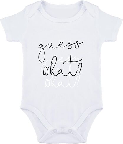 Guess What Baby Bodysuit Baby Announcement Surprise Pregnancy Announcement Bodysuit in Saudi Arabia