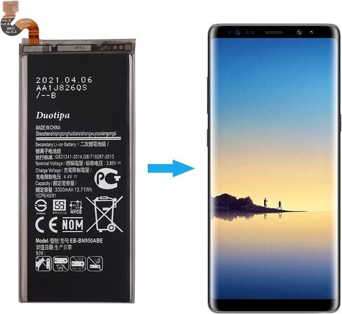 بطارية Duotipa EB-BN950ABE متوافقة مع Galaxy Note 8 N950 SM-N950 مع مجموعة أدوات الإصلاح in Saudi Arabia