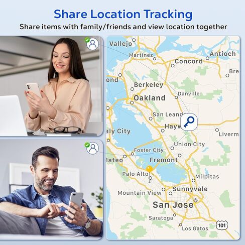 جهاز تعقب GPS صغير للمركبات، أجهزة تتبع للسيارات، جهاز تعقب GPS محمول مخفي للسيارات، مضاد لرش السوائل متاح لنظام iOS Find My (iOS فقط)، لا يتطلب اشتراك رسوم شهرية ولا يتطلب بطاقة SIM - أسود in Kuwait