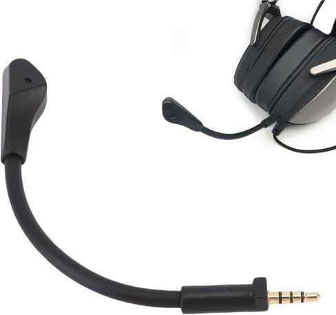 بديل ميكروفون Sanpyl لسماعات رأس ROG للألعاب، ميكروفون لتقليل الضوضاء مع قابس 3.5 مم، مرن وقابل للانحناء in Saudi Arabia
