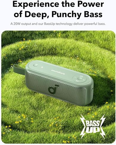 Soundcore Motion 100 Portable Speaker, Bluetooth Speaker with Wireless Hi-Res, 2 Full Range Drivers for Stereo Sound, Ultra-Portable Design, Customizable EQ, Punchy Bass, and IPX7 (Renewed) in Saudi Arabia