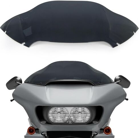 PSLER 8 "Wave Windshield Wind Splitter لجولة Road Glide Fltr 2015-2022 ، دراجة نارية من طراز Glide Glide للتجول في الطريق 15-22 (أسود) in Kuwait