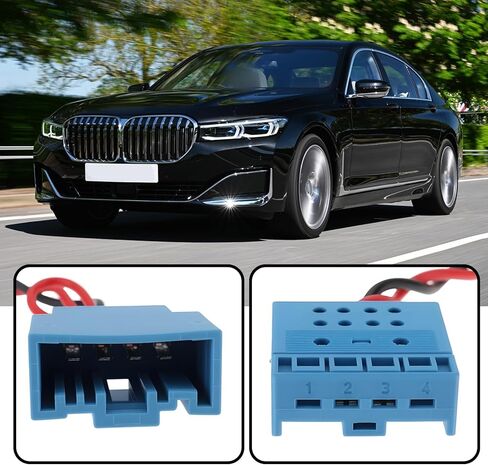 ECSiNG 2 قطعة محول كابل مضخم صوت السيارة تحت المقعد متوافق مع سلسلة BMW 1 3 5 6 7 in Kuwait