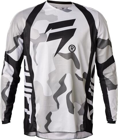 قميص رجالي من Shift White Label Jersey-Posn، أحمر فلوري، مقاس كبير in Kuwait