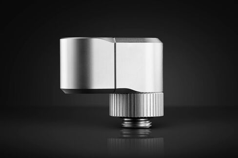 EK EKWB Quantum Torque Double Rotary Offset 21 Fitting, Satin Titanium in Saudi Arabia