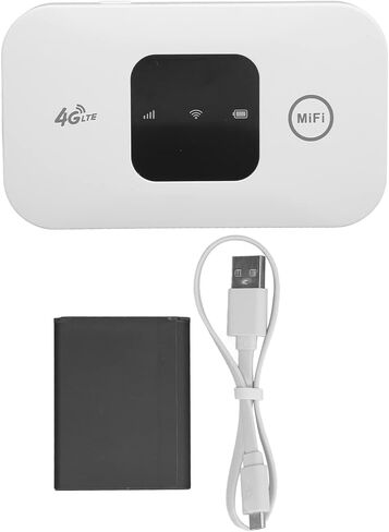Portable WiFi Hotspot, Mobile Hotspot WiFi, 4G Portable Hotspot, White Small 4G Mobile WiFi Router for Phone Laptop Desktop Tablet with Fast Speed in Saudi Arabia