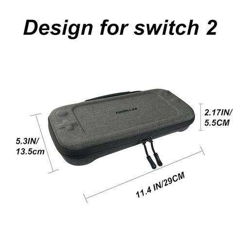 حافظة Fuimllar Switch 2 لجهاز Nintendo Switch 2، حافظة EVA لجهاز Switch 2، Nintendo Switch 2 (إصدار 2025) حقيبة تخزين (رمادي بركاني) in Kuwait