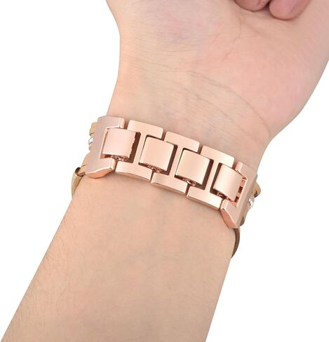 سوار CAGOS Boho متوافق مع أساور ساعة Apple للنساء 38 مم 40 مم 41 مم 42 مم 44 مم 45 مم 46 مم 49 مم، حزام مجوهرات أنيق مصنوع يدويًا متعدد الطبقات من الجلد مع مشبك معدني قابل للتعديل لسلسلة iWatch Band 11/10/9/8/7/6/5/4/3/2/1/SE/Ultra in Saudi Arabia