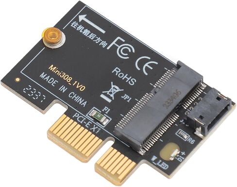 M.2 Adapter Card, High Speed Data Transfer M.2 to PCIE X1 Adapter Card with Adapter Cable for Motherboards in Saudi Arabia
