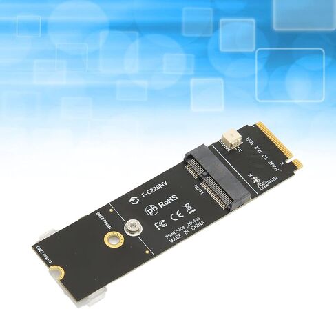 بطاقة Yunir M.2 AE إلى M.2 M Key SSD Riser، محول ثابت لبطاقة الشبكة وSSD in Kuwait