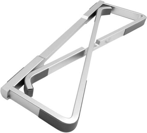 Gatuida Desk Mount Laptop Stand Folding Metal Laptop Holder with Non Slip Pads Ergonomic Riser for Comfortable Viewing and Cooling Portable Silver for Office Home in Saudi Arabia