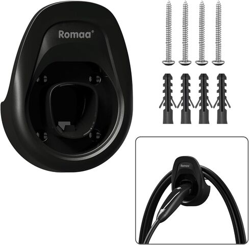 Romaa EV Charger Holder for Tesla, Electric Vehicle Charging Station Accessories for Tesla Mobile/Wall Charger Holder, Cable Organizer for Tesla, Locking Charging Station in Saudi Arabia