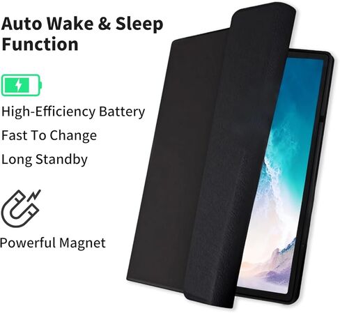 Case with Keyboard and Mouse for Samsung Galaxy Tab A9+/A9 Plus 5G 11 Inch 2023 (SM-X210 X216 X218),Detachable Magnetic Wireless Keyboard, Slim Cover with S Pen Holder, Auto Sleep/Wake (Black) in Saudi Arabia