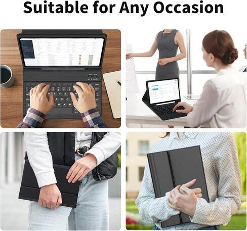 Case with Keyboard and Mouse for Samsung Galaxy Tab A9+/A9 Plus 5G 11 Inch 2023 (SM-X210 X216 X218),Detachable Magnetic Wireless Keyboard, Slim Cover with S Pen Holder, Auto Sleep/Wake (Black) in Saudi Arabia