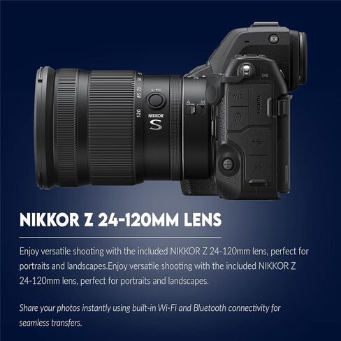 Nikon Z8 Mirrorless Camera with NIKKOR Z 24-120mm f/4 S Lens, Bundle with Flashpoint XPLOR 100 Pro TTL R2 Battery-Powered Monolight (Godox AD100 Pro) in Saudi Arabia