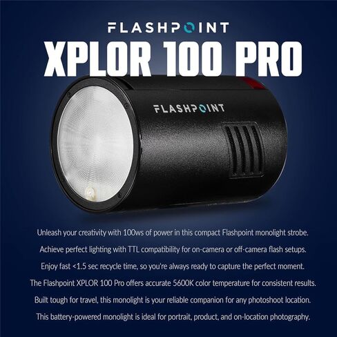 Nikon Z8 Mirrorless Camera with NIKKOR Z 24-120mm f/4 S Lens, Bundle with Flashpoint XPLOR 100 Pro TTL R2 Battery-Powered Monolight (Godox AD100 Pro) in Saudi Arabia