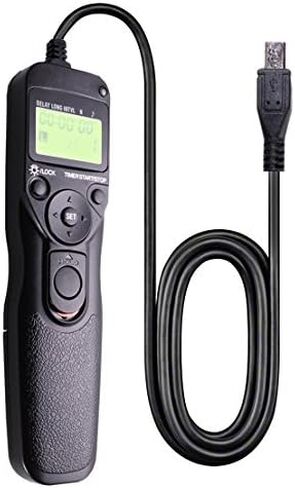 Foto&Tech LCD Timer Remote Control Compatible with Sony A6000 A6100 A6600 A6500 A6400 A6300 A5100 A7 A7 III II,A7R IV III II,A7S II A9 A99 II,RX100 VII VI V VA IV III,RX10 IV III,SLT-A58 NEX-3NL HX300 in Saudi Arabia