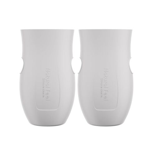 Gulicola Glass Baby Bottle Silicone Sleeves, White, 5 oz - 2pks in Saudi Arabia
