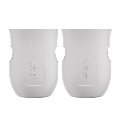 Gulicola Glass Baby Bottle Silicone Sleeves, White, 5 oz - 2pks in Saudi Arabia