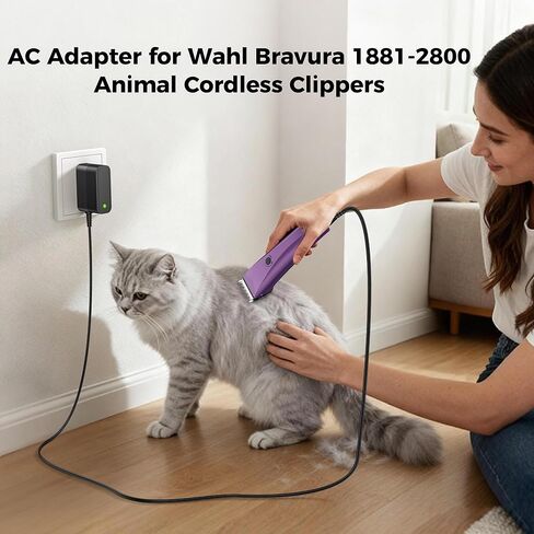 شاحن 5.9 فولت لـ Wahl Bravura 1881-2800 متوافق مع Wahl Arco، لـ Bravura، لـ Chromado، للحركة، لقص الشعر اللاسلكي Mini Arco Animal in Saudi Arabia