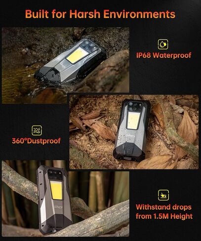 هاتف ذكي متين Tank 3 Pro، هاتف خلوي Android 14 5G مع جهاز عرض، ذاكرة وصول عشوائي 32 جيجابايت + ذاكرة وصول عشوائي 512 جيجابايت، هواتف محمولة خارجية مقاومة للماء مقاس 6.79 بوصة غير مقفلة، 23800 مللي أمبير في الساعة/OTG/GPS (يدعم T-Mobile وVerizon فقط) in Saudi Arabia