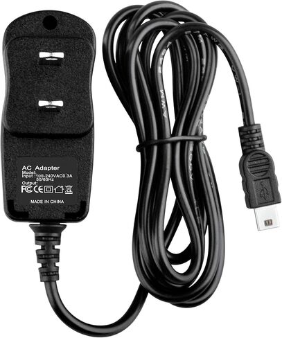 ملحق USA 5V Mini USB AC DC محول لـ CCrane C Crane CC Skywave AM FM Shortwave Weather and Airband Portable Travel Radio 5VDC سلك إمداد الطاقة in Saudi Arabia