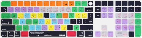 غطاء لوحة المفاتيح XSKN Ableton Live Shortcuts يناسب لوحة المفاتيح السحرية Apple 2024 iMac M4 Chip مع معرف اللمس ولوحة المفاتيح الرقمية A3119 in Kuwait
