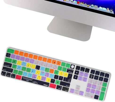 غطاء لوحة المفاتيح XSKN Ableton Live Shortcuts يناسب لوحة المفاتيح السحرية Apple 2024 iMac M4 Chip مع معرف اللمس ولوحة المفاتيح الرقمية A3119 in Kuwait
