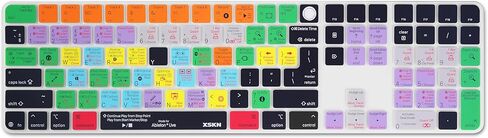 غطاء لوحة المفاتيح XSKN Ableton Live Shortcuts يناسب لوحة المفاتيح السحرية Apple 2024 iMac M4 Chip مع معرف اللمس ولوحة المفاتيح الرقمية A3119 in Kuwait