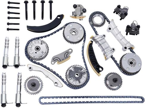 Engine Timing Chain Kit with VVT Fits for 2007-2017 Equinox​​ Traverse​​ Acadia​​ Enclave​​ Colorado​​ Malibu​​ CTS G8 Camaro​​ Terrain​​ Caprice 9-3 Vue Grand Vitara 2.8L 3.0L 3.6L V6 DOHC in Saudi Arabia
