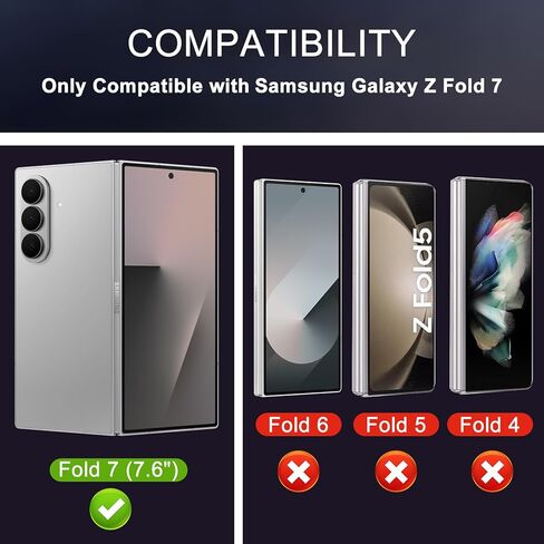 حافظة HianDier لهاتف Galaxy Z Fold 7 مع حامل بطاقة لهاتف Samsung Z Fold 7 حافظة من جلد الليتشي PU مع فتحة قلم S وإطار شاشة حلقة قبضة الإصبع ومشبك مغناطيسي مزدوج وغطاء هاتف مضاد للصدمات - أسود in Saudi Arabia
