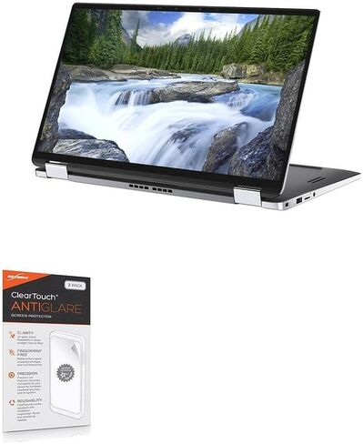 واقي شاشة BoxWave متوافق مع Dell Latitude 7400 2 في 1 - ClearTouch مضاد للتوهج (عبوتان)، غلاف غشاء غير لامع مضاد لبصمات الأصابع لجهاز Dell Latitude 7400 2 في 1 in Kuwait