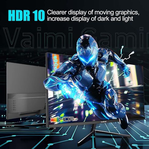 شاشة ألعاب كمبيوتر FHD 1080P مقاس 27 بوصة 180 هرتز 1 مللي ثانية IPS، شاشة ألعاب كمبيوتر 1000:1، 99% sRGB، FPS/RTS، MPRT 1Ms|FreeSync|HDR|ضوء أزرق منخفض|HDMI DP| دعم VESA، كابل HDMI متضمن in Kuwait