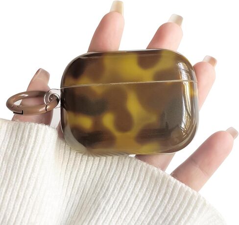 Lovmooful متوافق مع AirPods 3rd Case لطيف الجمالية طباعة الفهد مع تصميم بارد السلحفاة الفهد العنبر للنساء الفتيات لينة TPU حالة الغطاء الواقي للصدمات لAirPods 3-أصفر in Kuwait