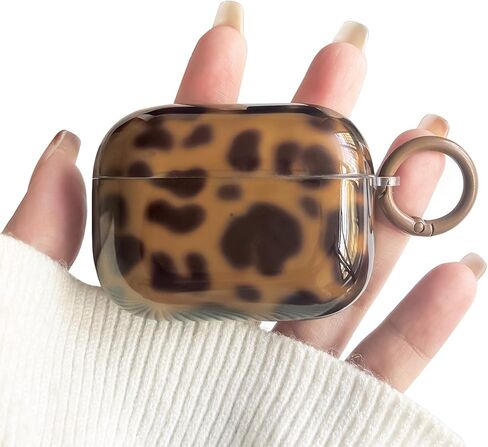 Lovmooful متوافق مع AirPods 3rd Case لطيف الجمالية طباعة الفهد مع تصميم بارد السلحفاة الفهد العنبر للنساء الفتيات لينة TPU حالة الغطاء الواقي للصدمات لAirPods 3-أصفر in Kuwait