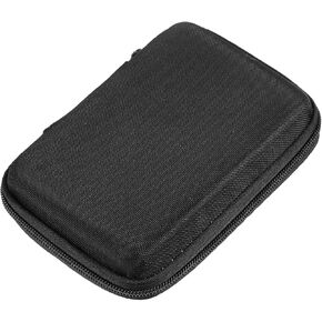 Portable Hard Shell SSD Storage Case 14x10x4cm, Travel Digital Accessories Organizer for Passport Ssd, Black Protective Pouch Earphone and USB Cable Storage in Kuwait