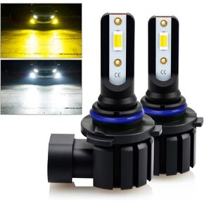 D-Lumina H11 H8 H16 Switchback LED LED Light Light Lights ، 8000 Lumens 40W 300 ٪ سطوع مزدوج اللون 6000K Xenon White/3000K Golden Golden ، Writed LED LED LID Light Light Pradgening ، حزمة 2 من 2 in Kuwait