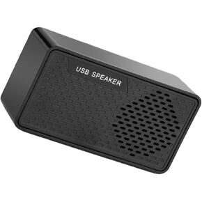 مكبر صوت صغير من TEHAUX USB لأجهزة الكمبيوتر المحمول وسطح المكتب، مكبر صوت USB محمول مع شريط صوت محيطي، متوافق مع أجهزة DC5.00v، أسود، للاستخدام المنزلي والمكتبي in Kuwait