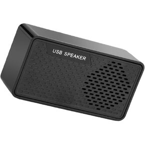 مكبر صوت للكمبيوتر المحمول USB من Gadpiparty مع صوت محيطي، مكبر صوت USB صغير محمول لأجهزة الكمبيوتر المكتبية، متوافق مع طاقة 5 فولت تيار مستمر، أسود in Kuwait