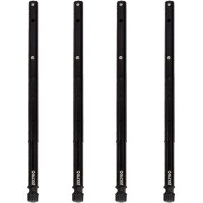 IGT Camping Table Legs, 5-Level Adjustable Height, Telescopic 7075 Aluminum Alloy, Black Anodized Finish, Lightweight, Easy Installation, Stable Support for Cooking, Picnic, BBQ,Hiking (Set of 4) in Kuwait