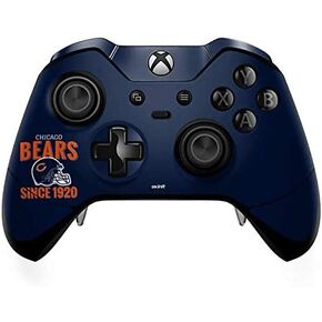 ملصق Skinit المخصص للألعاب متوافق مع وحدة تحكم Xbox One Elite - تصميم خوذة Chicago Bears المرخص رسميًا من الدوري الوطني لكرة القدم الأمريكية in Kuwait